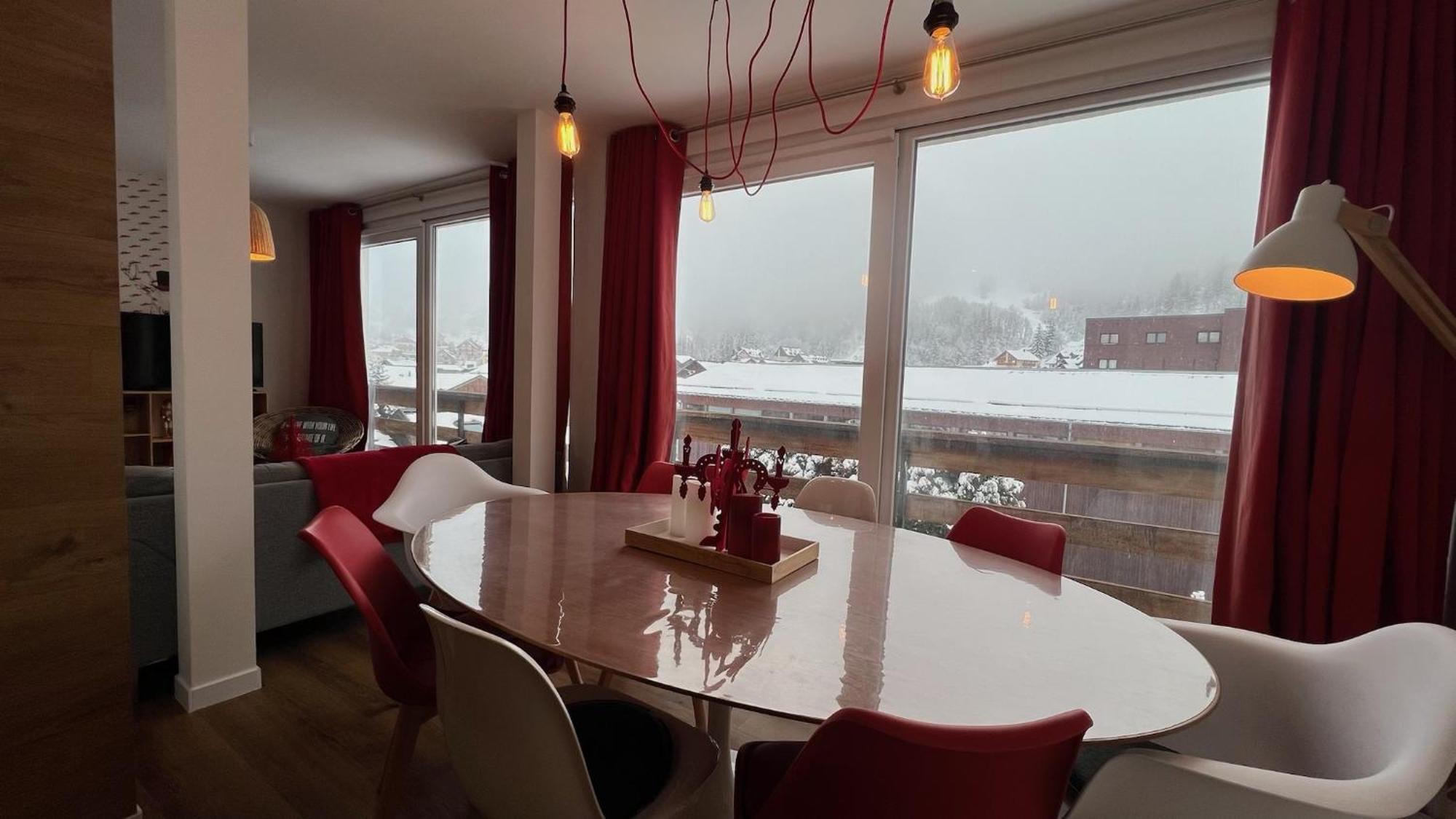 Rouge Canneberge -8 Personnes- 84M2 Vue Degagee Setaz Valloire Kültér fotó